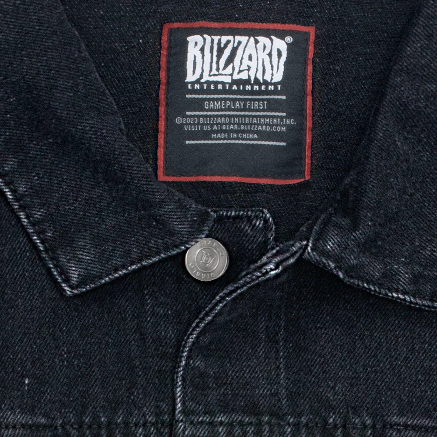 Diablo IV Denim Black Button-Up Jacket - Image 3
