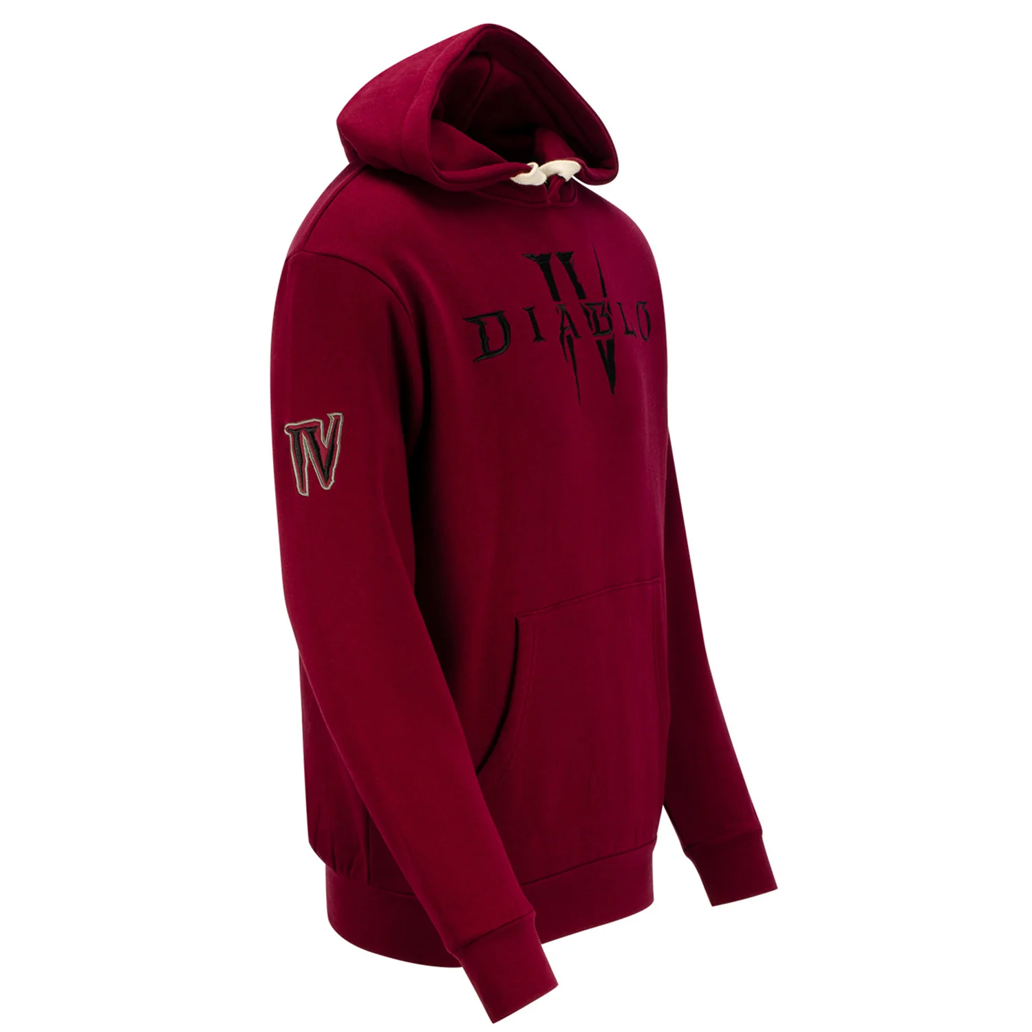Diablo IV Heavy Weight Patch Burgundy Pullover Hoodie - Image 2