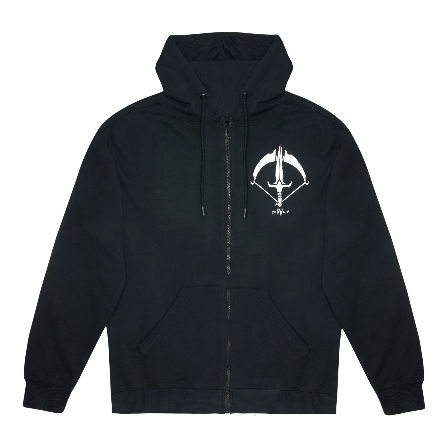 Diablo IV Rogue Sigil Black Zip-Up Hoodie - Image 2