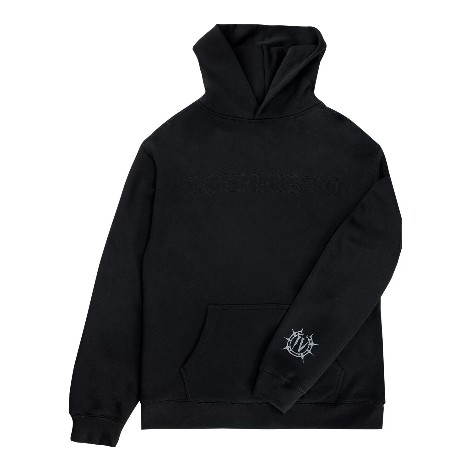 Diablo IV: Lord of Hatred Mephisto Embossed Black Pullover Hoodie - Image 4