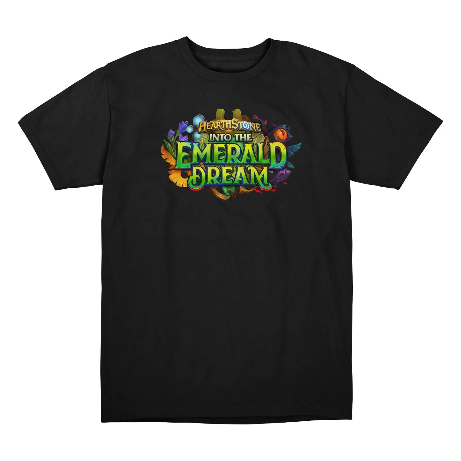 Hearthstone Emerald Dream Card Back Black T-Shirt