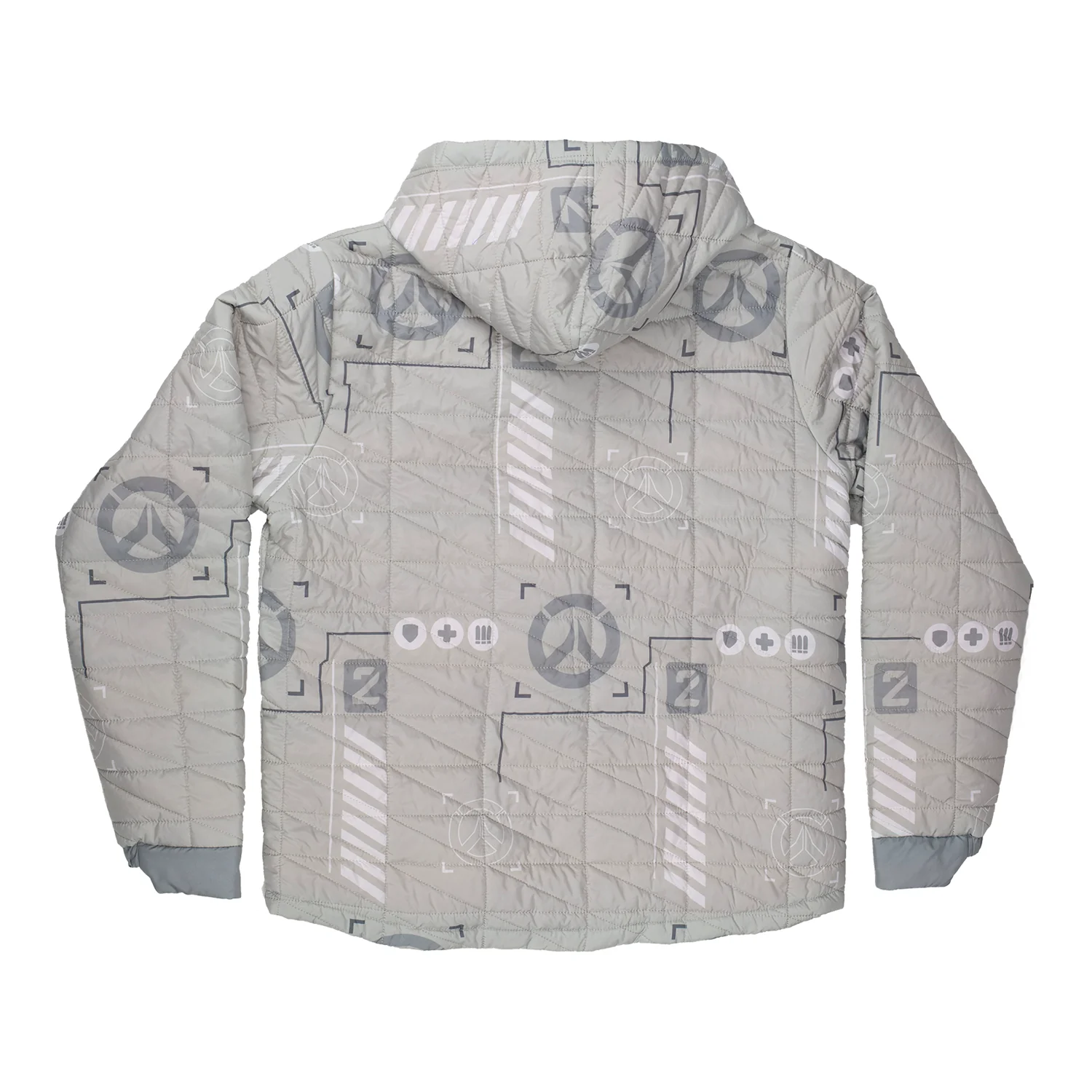 Overwatch 2 Logo White Half-Zip Pullover Jacket - Image 2