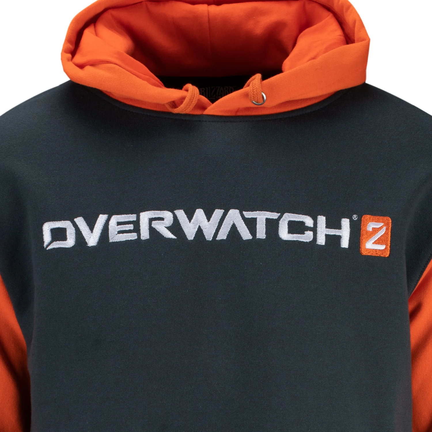 Overwatch 2 Icon Charcoal Colourblock Pullover Hoodie - Image 3