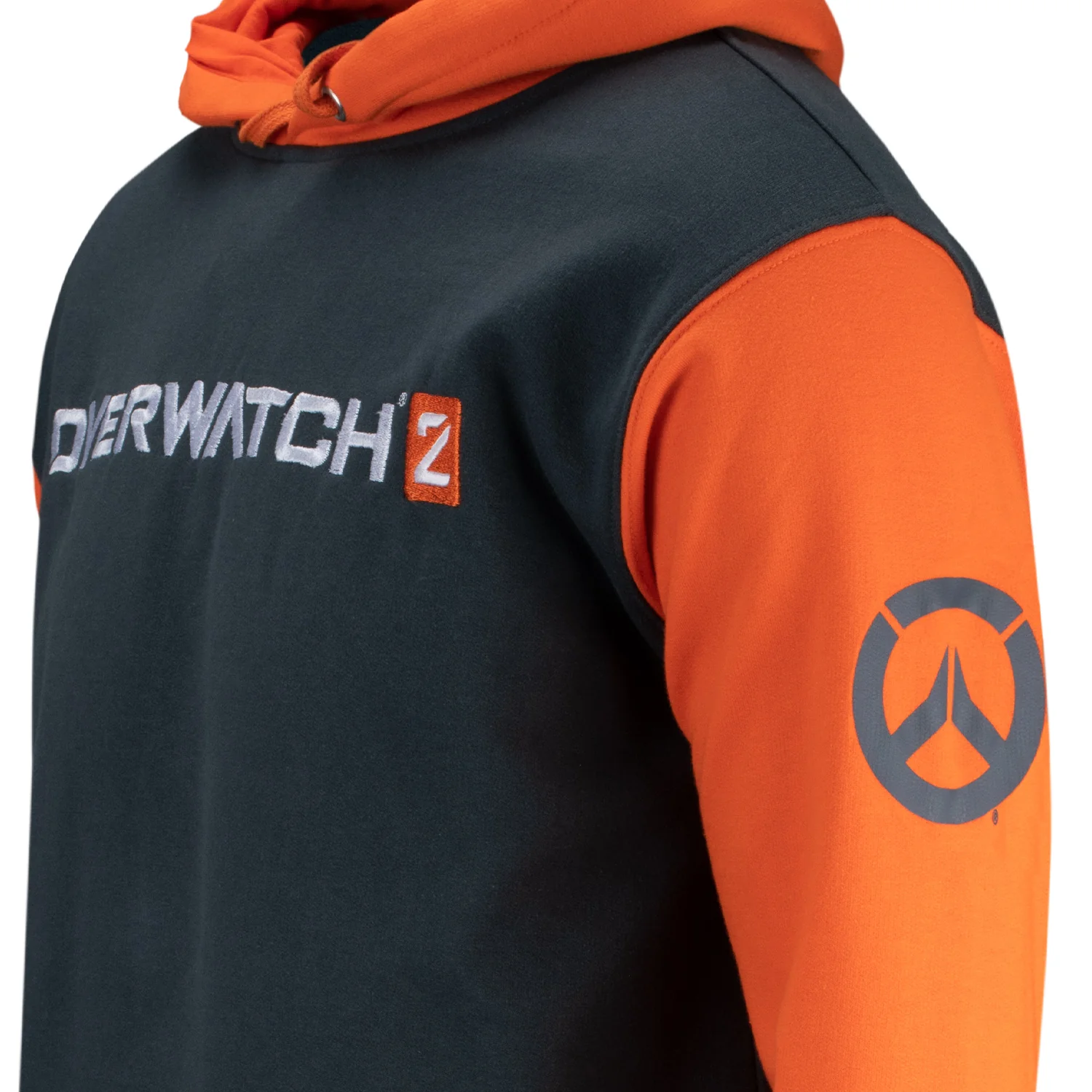 Overwatch 2 Icon Charcoal Colourblock Pullover Hoodie - Image 4