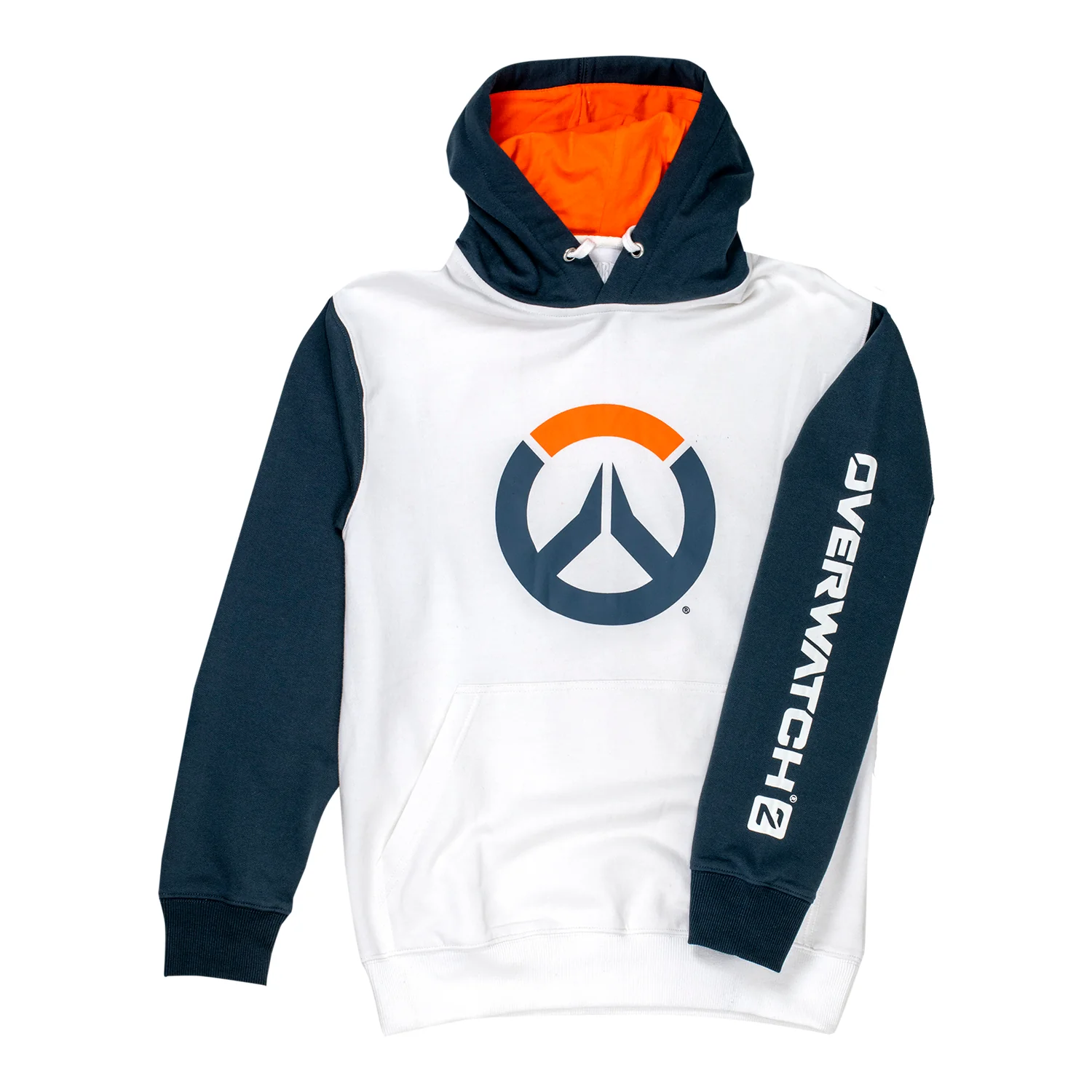 Overwatch 2 Logo White Colourblock Pullover Hoodie - Image 2