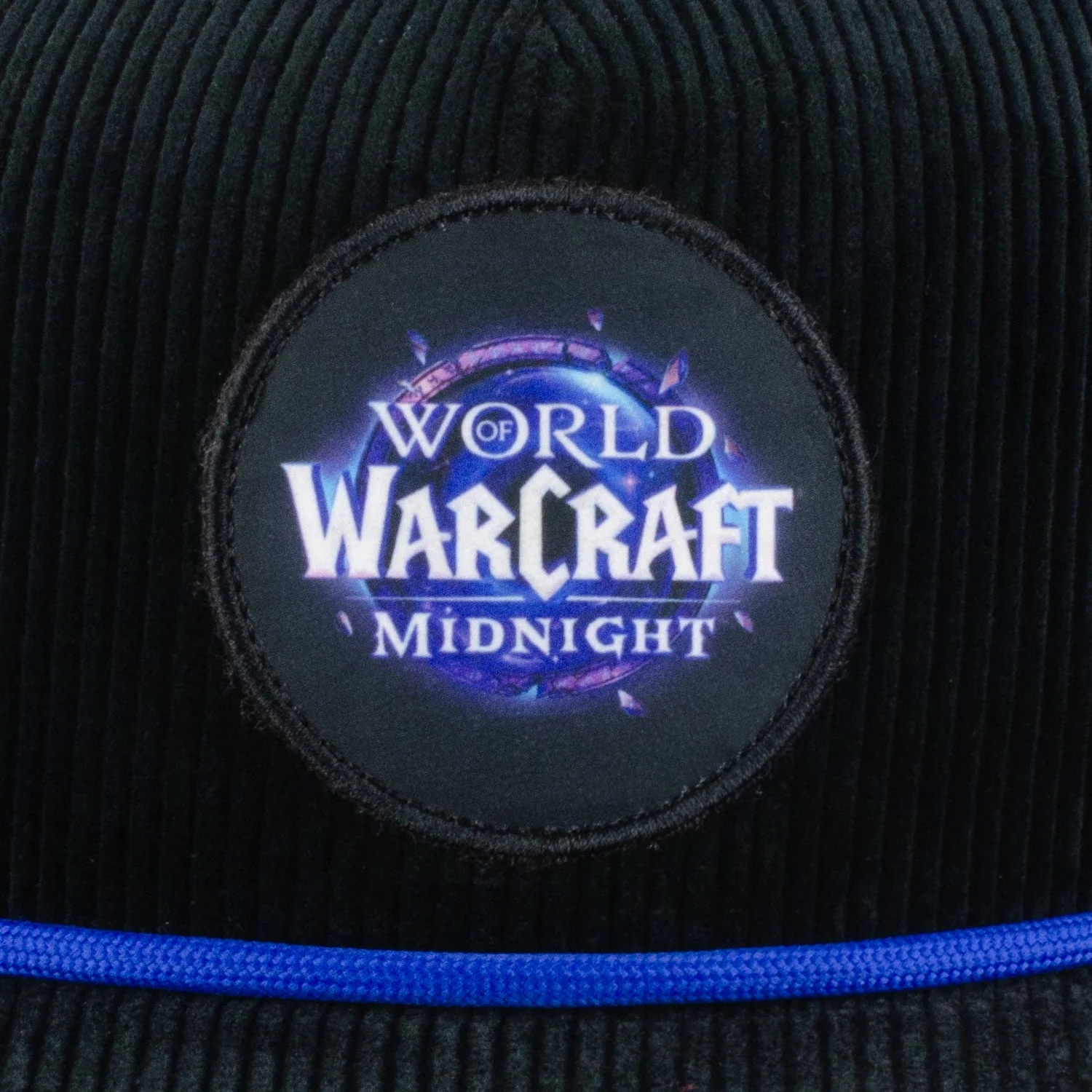 World of Warcraft: Midnight Logo Black Corduroy Snapback Hat - Image 3