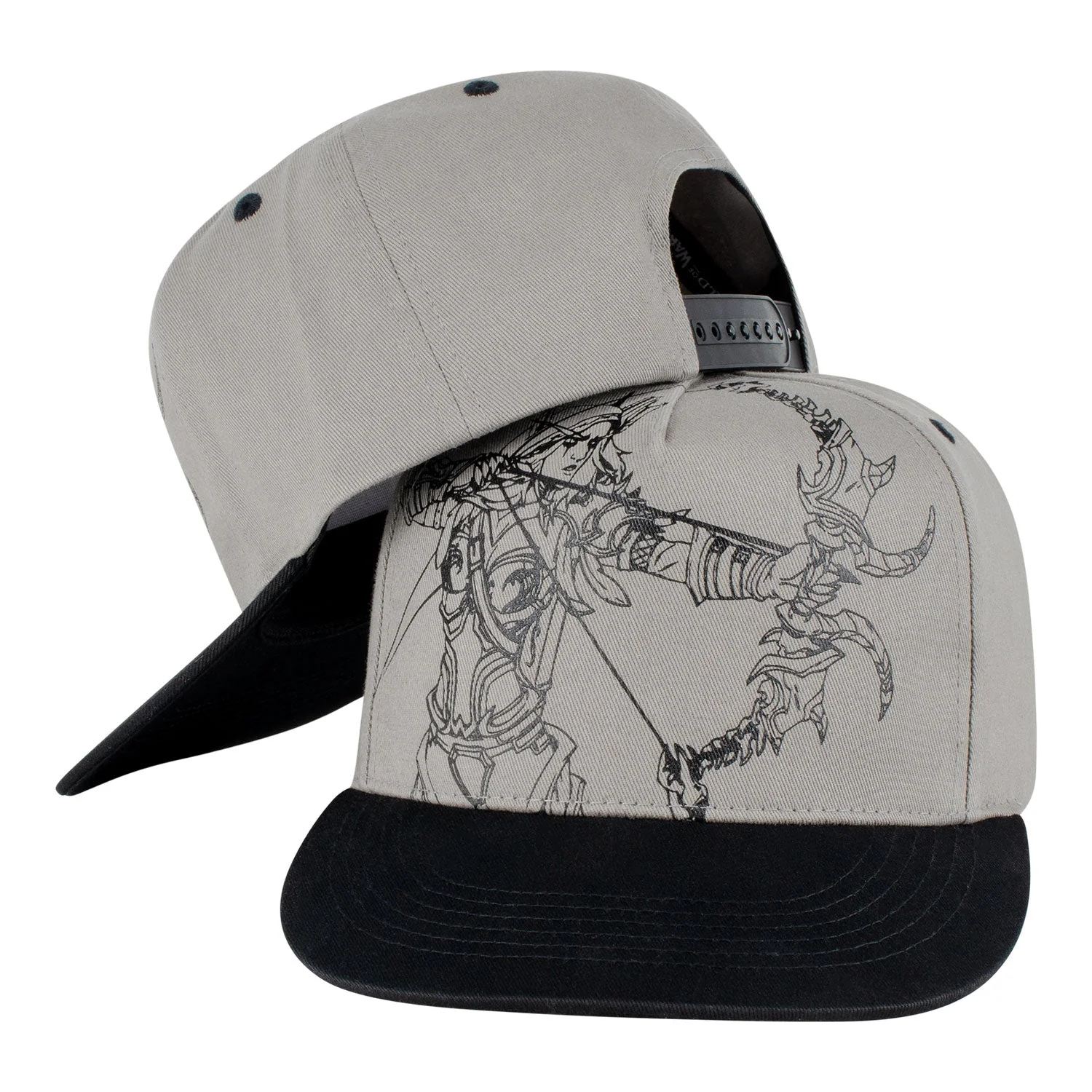 World of Warcraft Sylvanas Sketch Snapback Hat - Image 4