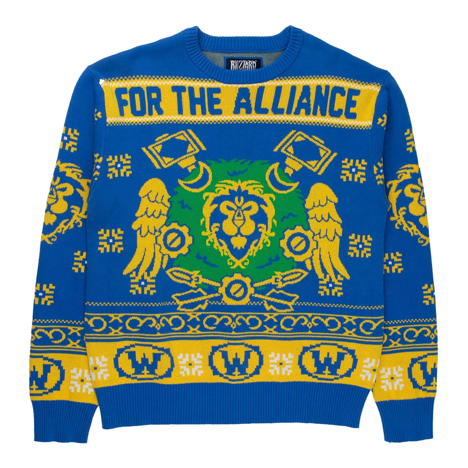 World of Warcraft Alliance Wreath Holiday Sweater