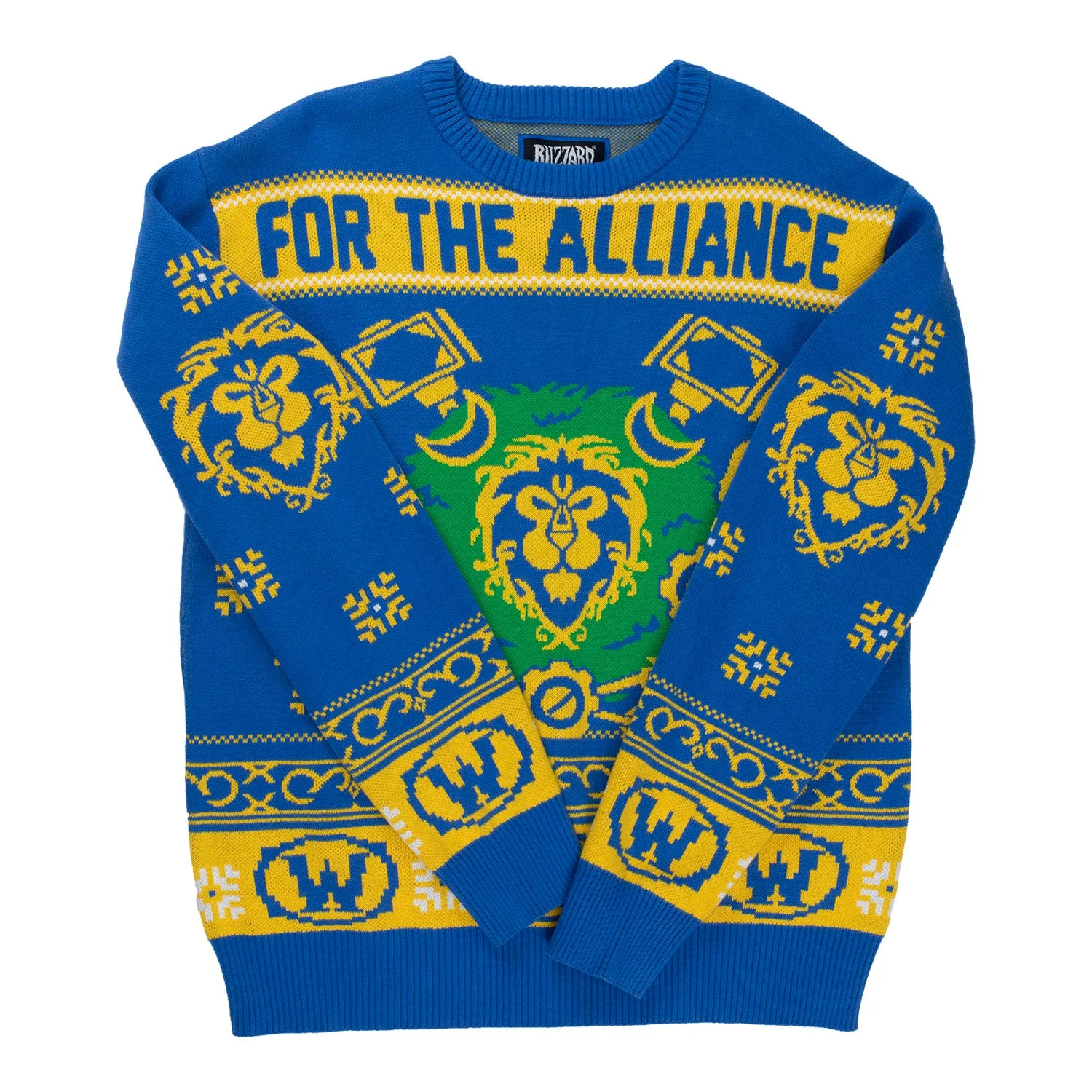 World of Warcraft Alliance Wreath Holiday Sweater - Image 9