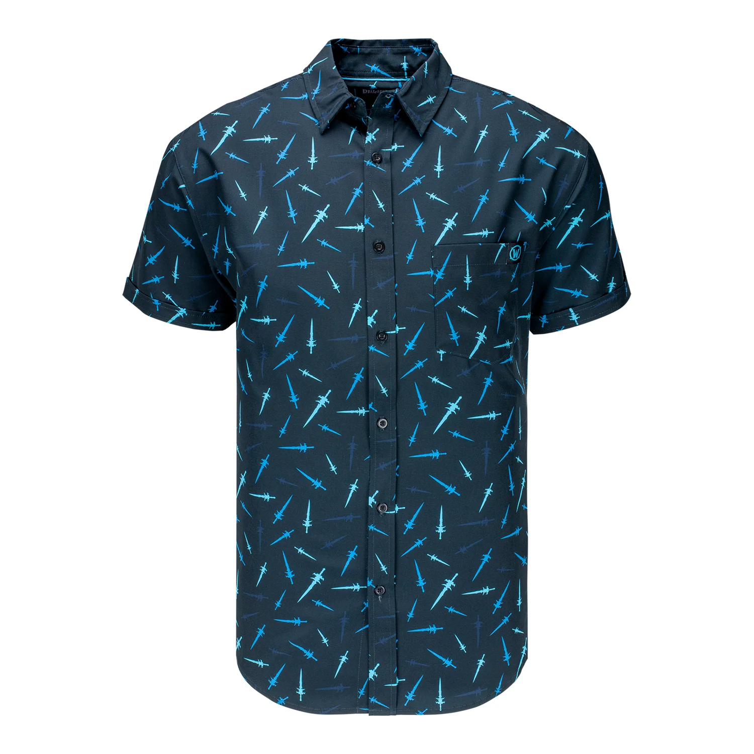 World of Warcraft Frostmourne Black Button-Up Shirt