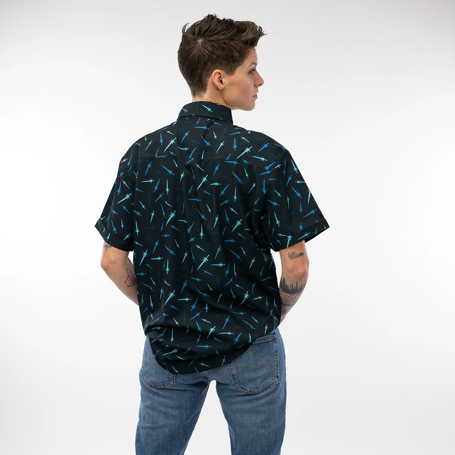 World of Warcraft Frostmourne Black Button-Up Shirt - Image 3