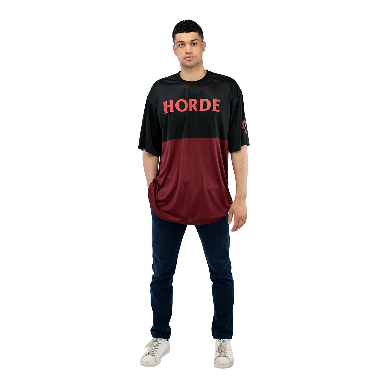 World of Warcraft Horde Red Colour Block T-Shirt - Image 2