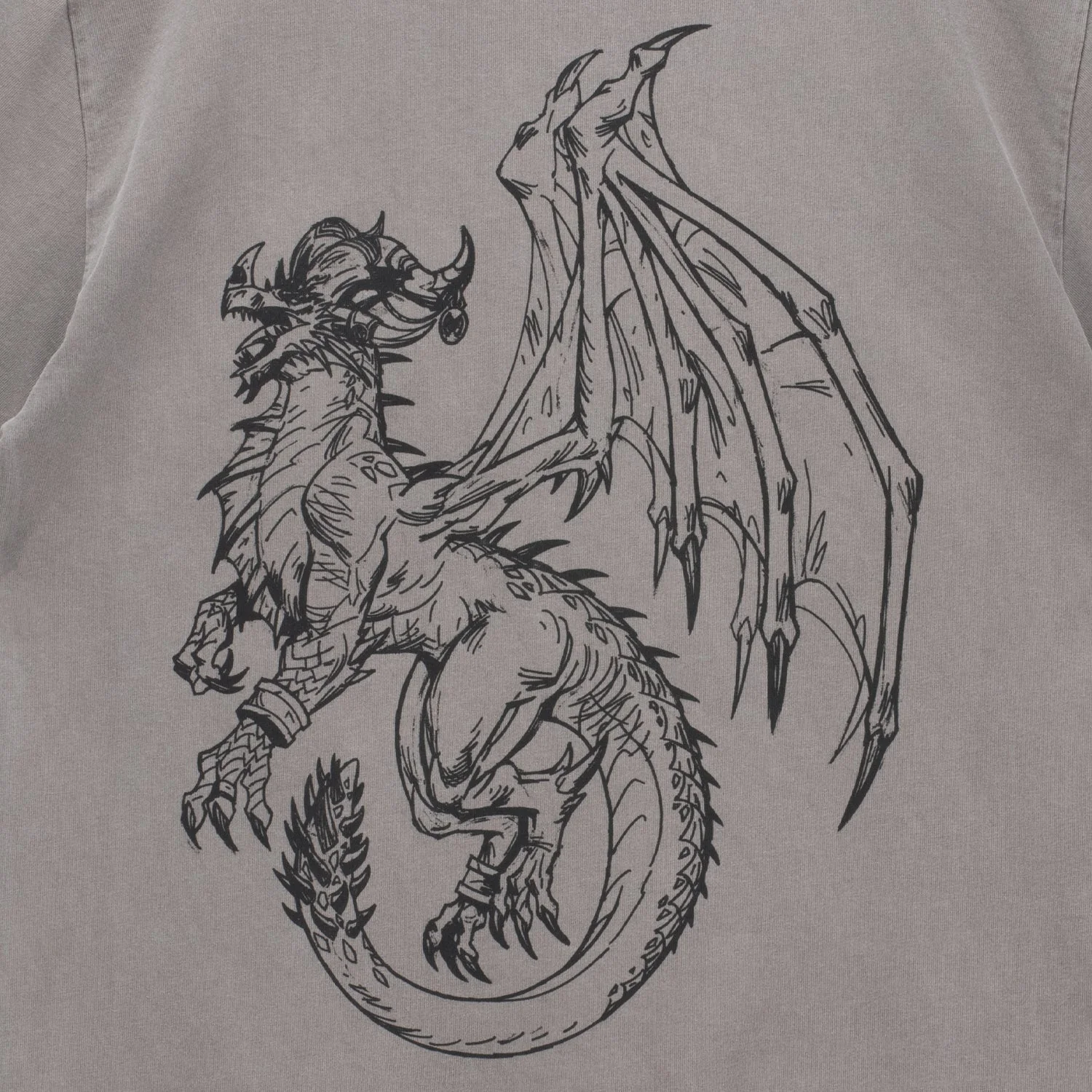 World of Warcraft Alexstrasza Sketch Grey T-Shirt - Image 3