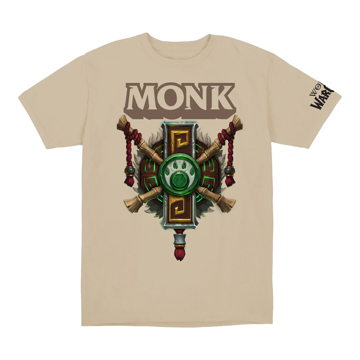 World of Warcraft Monk Crest Tan T-Shirt
