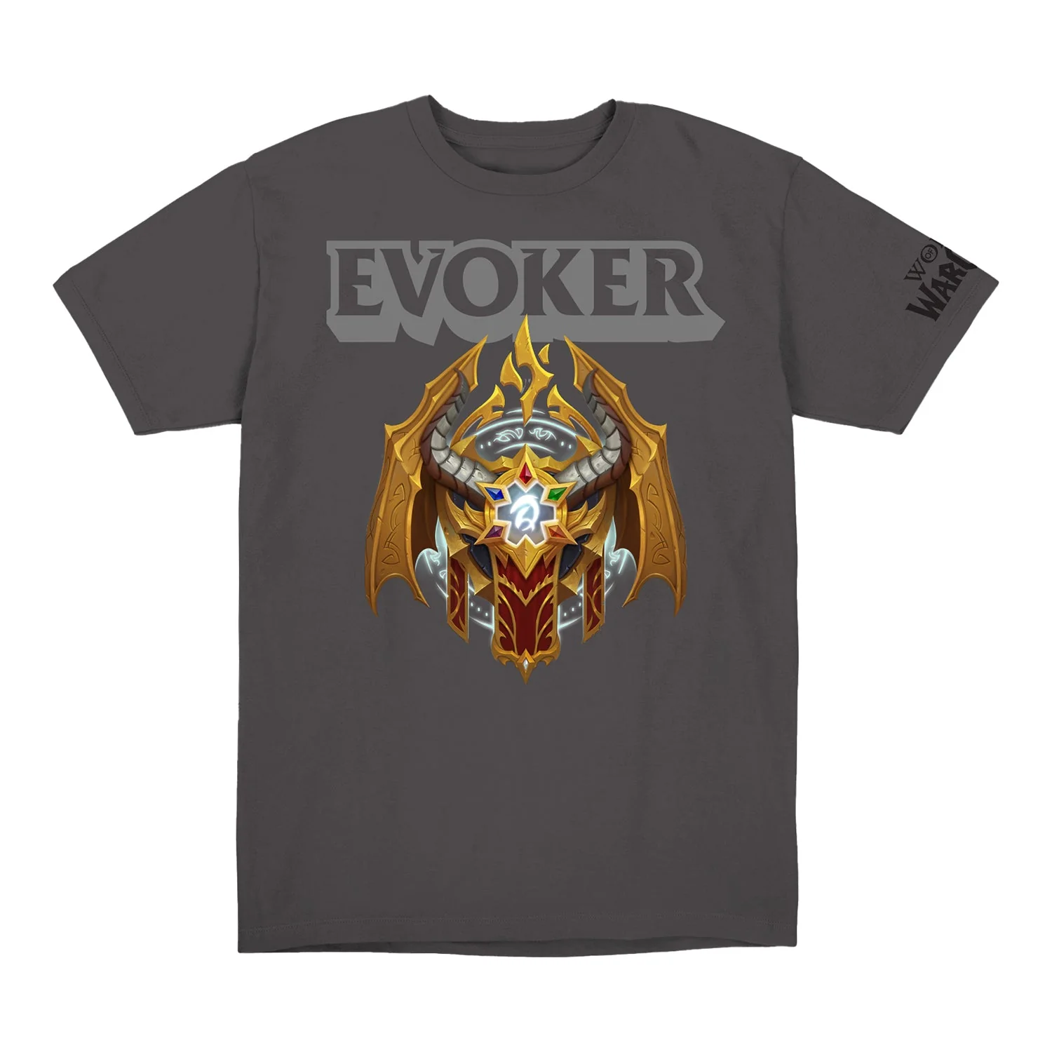 World of Warcraft Evoker Crest Grey T-Shirt