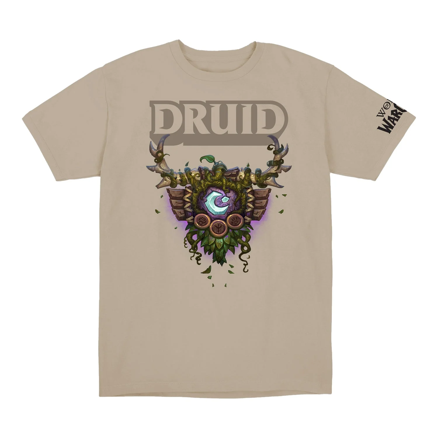 World of Warcraft Druid Crest Tan T-Shirt